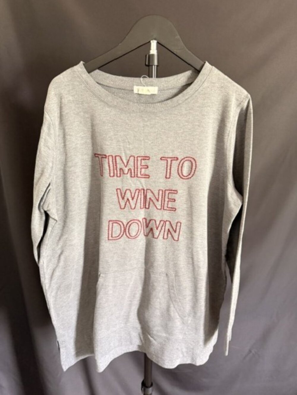 "Time to Wine Down" Pullover Sweatshirt